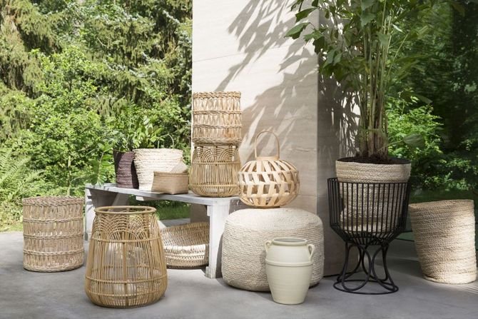 Plecionki i drewno - modny trend