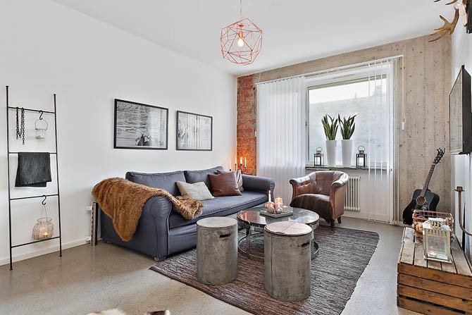 Beton architektoniczny idealnie łączy się z cegłą klinkierową