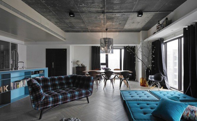 Beton architektoniczny na suficie