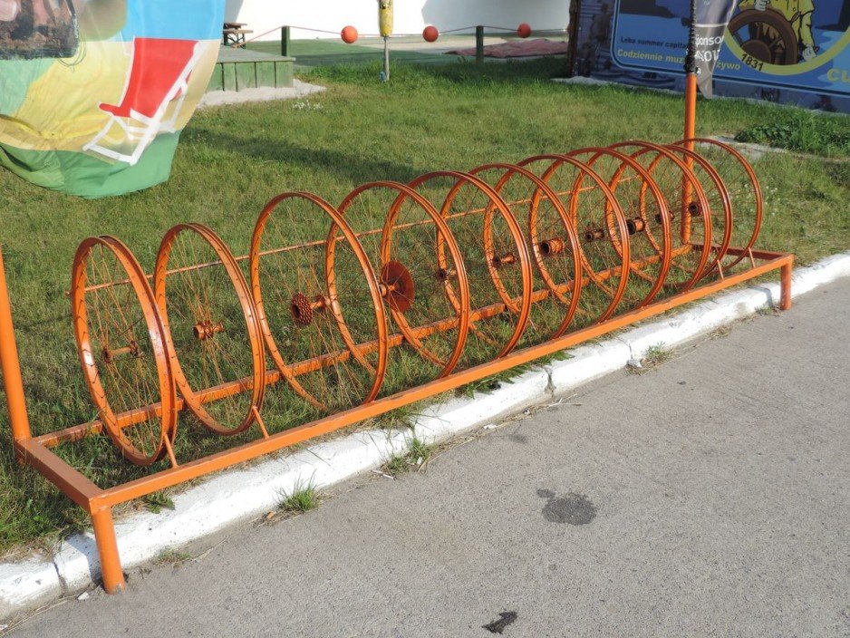 Pomysł na stojak do rowerów