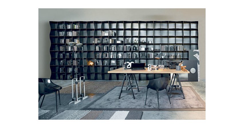Falisty, modułowy regał Ronda Design