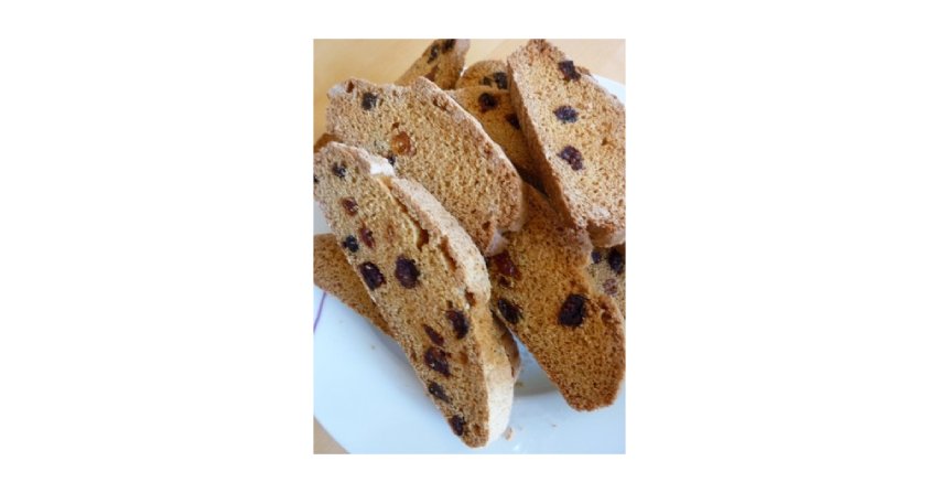 Biscotti z morelą i żurawiną