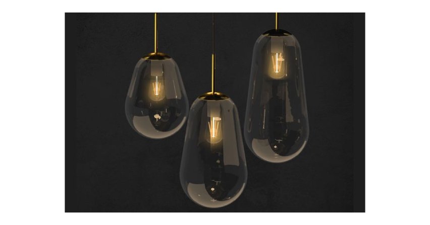 Eleganckie szklane lampy