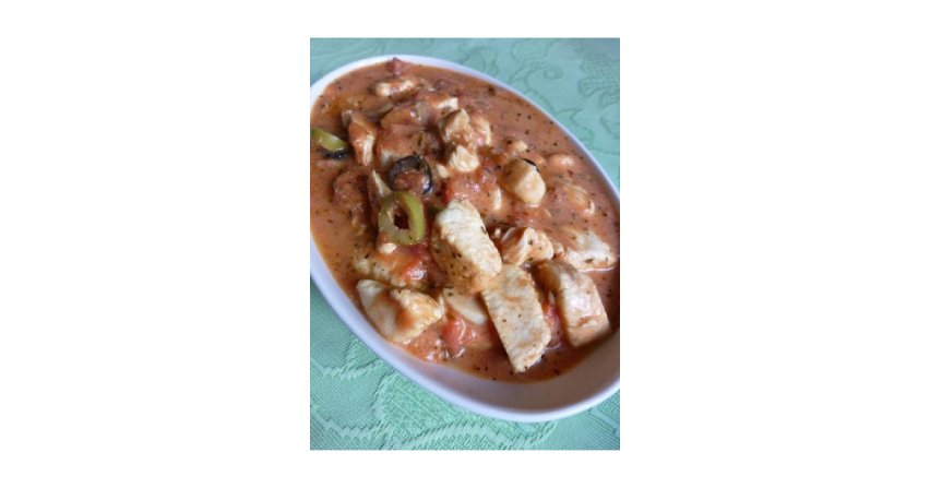 Kurczak w sosie pomidorowym z mascarpone