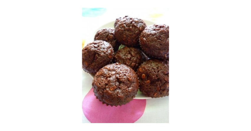 Muffiny bananowe z żurawiną