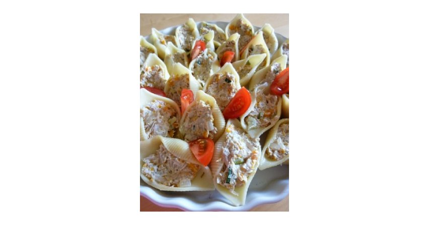 Muszle makaronowe z kurczakiem