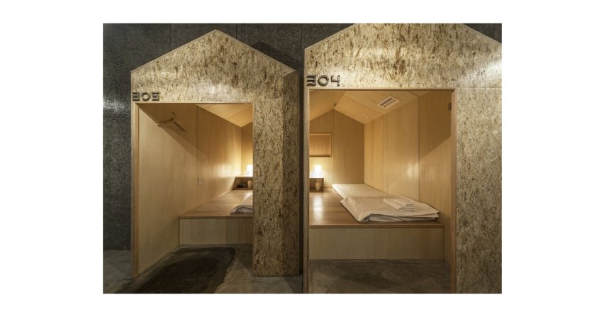 Nowoczesny hostel w Tokio
