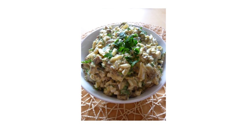 Pasta jajeczna z pieczarkami