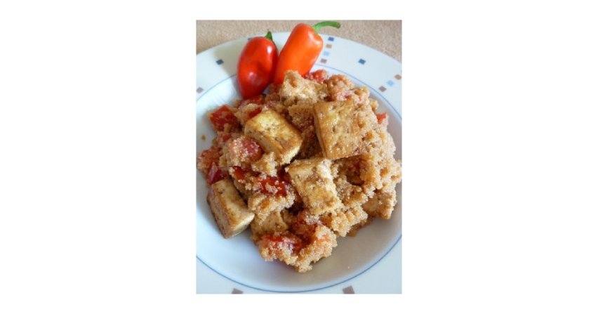 Sałatka z amarantusem i tofu