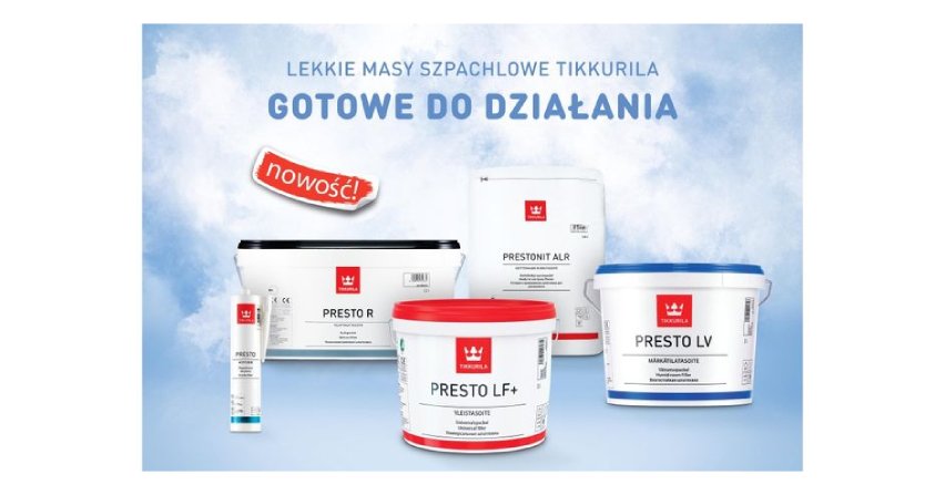 Tikkurila wprowadza nową linię mas szpachlowych