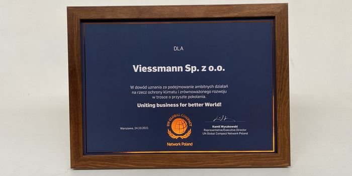Viessmann z tytułem Złoty Laur Klienta 2022
