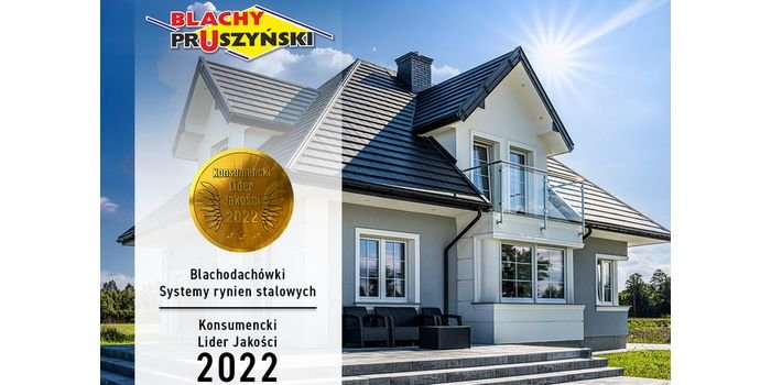 Blachy Pruszyński z tytułem Konsumencki Lider Jakości 2022