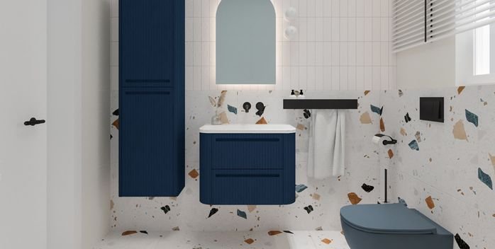 Modny trend – kolorowe meble do łazienki