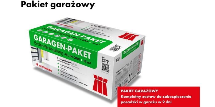 Pakiet do samodzielnego zabezpieczenia posadzki garażu – już wkrótce na rynku