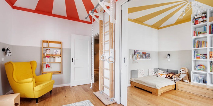 Rodzinny apartament z widokiem na mural