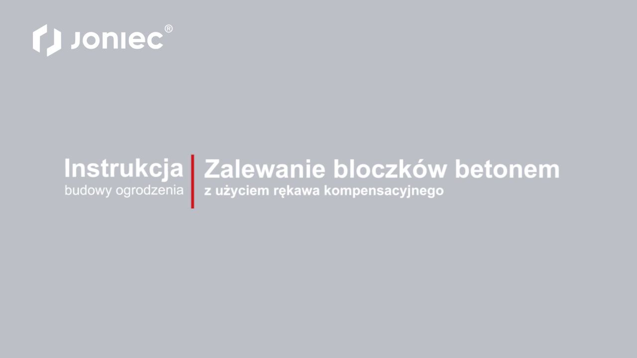 JONIEC ROMA – zalewanie z użyciem rękawa kompensacyjnego