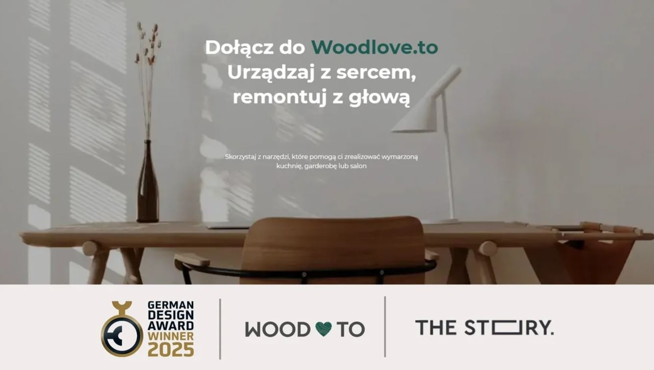 Platforma Woodlove.to z prestiżową nagrodą German Design Award