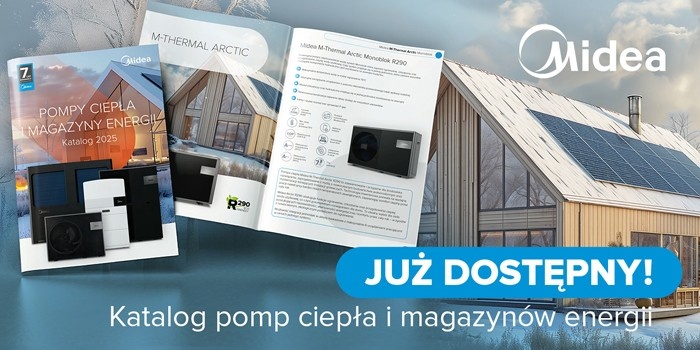Nowy katalog pomp ciepła i magazynów energii Midea 2025 już dostępny