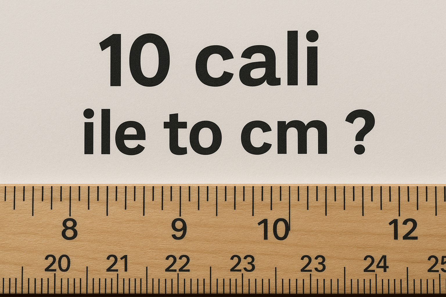 10 cali ile to cm? Przelicznik i praktyczne przykłady