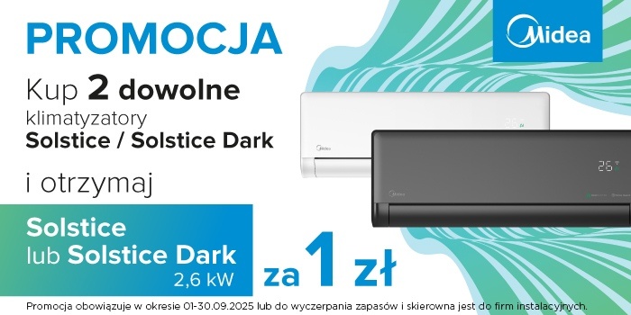 Kup 2, zgarnij 3! Promocja na klimatyzatory Solstice od Midea