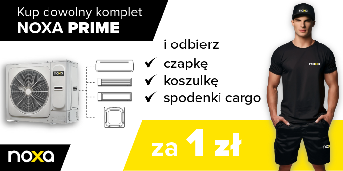 Kup system klimatyzacji multi NOXA Prime i odbierz praktyczny zestaw za 1 zł!