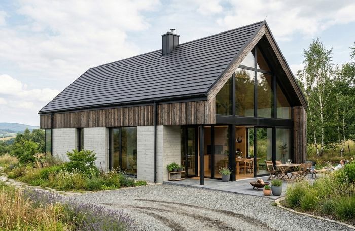 Geometria, która zachwyca: za co nowoczesna architektura pokochała dachówkę płaską KAPSTADT?