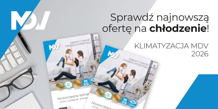 MDV SPLIT 2026 – nowa ulotka klimatyzatorów na sezon chłodzenia
