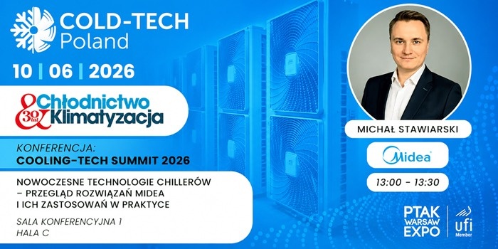 Cooling-Tech Summit 2026 – przegląd technologii chillerów Midea dla nowoczesnych instalacji HVAC