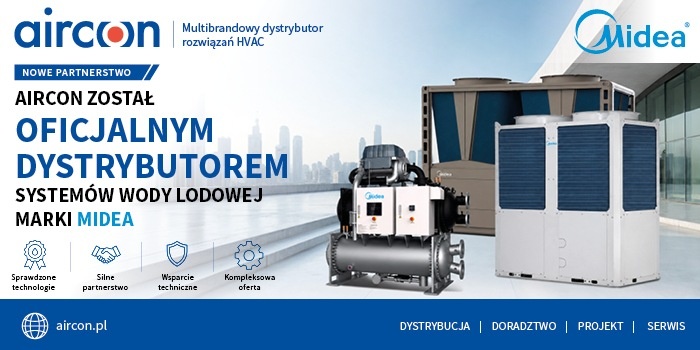 Systemy wody lodowej Midea w ofercie Aircon