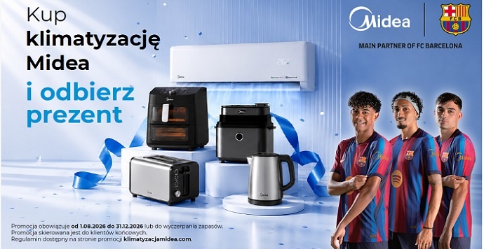 Kup klimatyzację Midea i otrzymaj małe AGD w prezencie