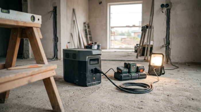 Przenośny magazyn energii na budowie domu – zasilanie elektronarzędzi przed wykonaniem przyłącza