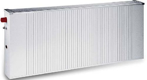 Convector GCM Prestige – grzejnik wodny konwekcyjny. Kratka wylotowa, dzięki odpowiednio ukształtowanym elementom, pełni funkcję kierownicy dla ogrzanego powietrza, które można kierować do środka pomieszczenia