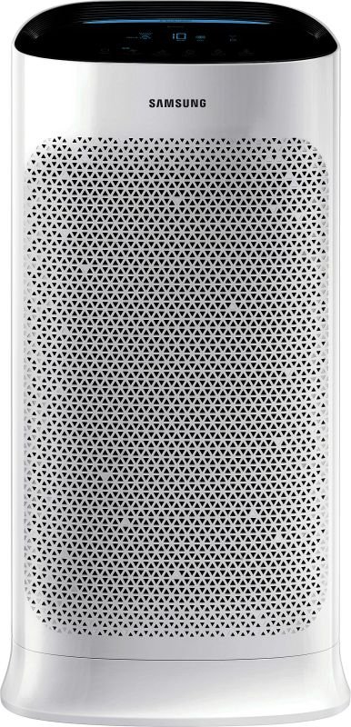 Oczyszczacz powietrza AX60R5080WD SAMSUNG, 1899 zł. Możliwość połączenia Wi-Fi. 3-stopniowa filtracja. Usuwa ponad 99% cząstek PM1,0/PM2,5/PM10. Numeryczny wyświetlacz stężenia cząstek PM1,0/ PM2,5/PM10. Czujnik pyłu, gazu oraz laserowy czujnik PM. Oczys.