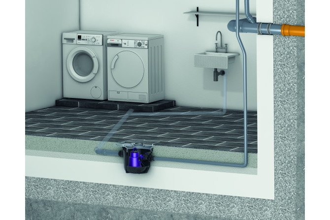 Przykład zabudowy przepompowni Minilift S
Fot. Kessel