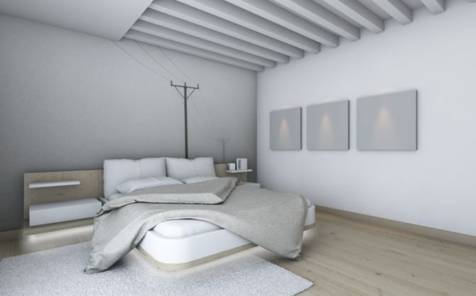 W sypialni taśmy LED można umieścić np. na krawędziach łóżka, dzięki czemu dodadzą pomieszczeniu tajemniczości