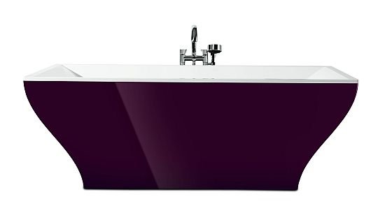 Wanna wolno stojąca La Belle to fascynujący kontrast białego Quarylu z obudową w kolorze Framboise (malinowy). Produkt ten otrzymał już nagrodę Red Dot Design Award.