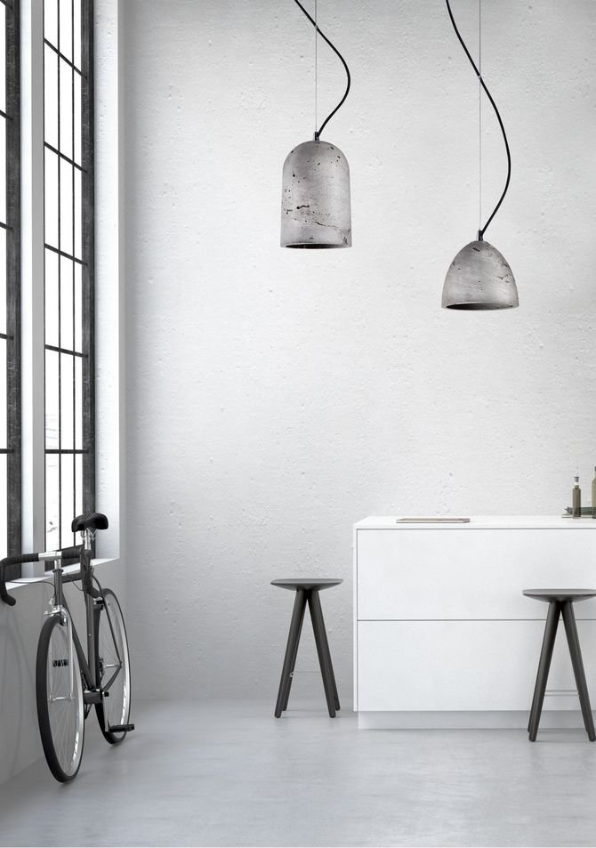 Betonowa lampa z linii Lava