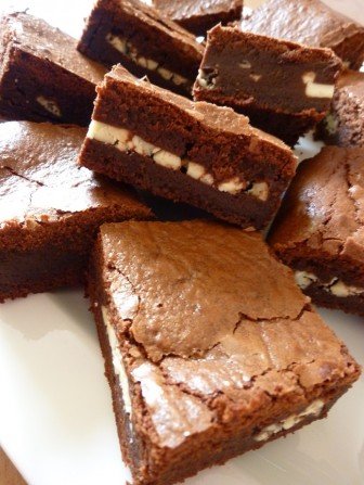 brownie z kremowym serkiem