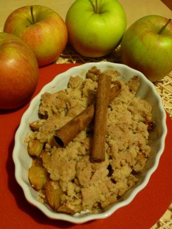 crumble jablkowo-bananowe