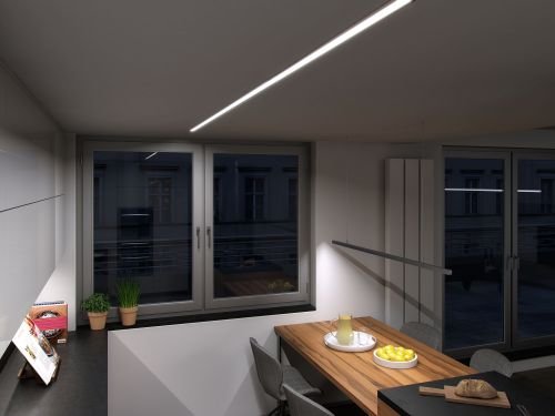 Profil inTALIA LUMINES Lighting wpuszczony w sufit