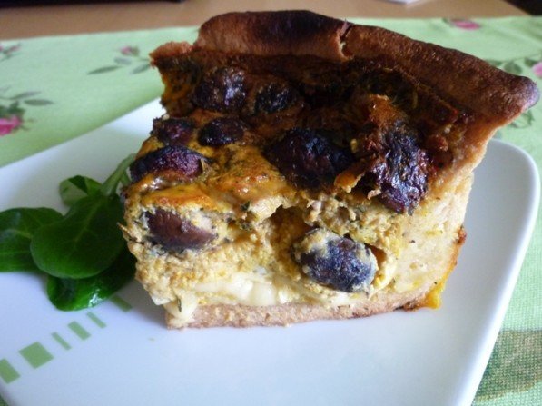 quiche dyniowo-grzybowy