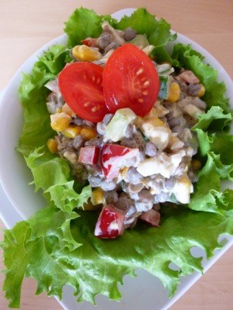 salatka z soczewicy