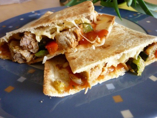 tortilla z warzywami