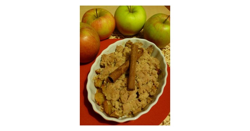Crumble Jabłkowo - Bananowe Fot. RHCC