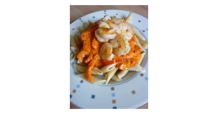 Penne z krewetkami i aiwarem Fot. RHCC