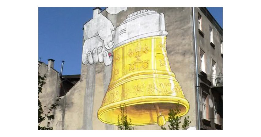 Mural w Krakowie. Źrodło scyscrapercity.com. Autor wpisu: Mr. America