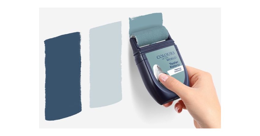 Tester koloru w formie poręcznego wałka
Fot. Dulux