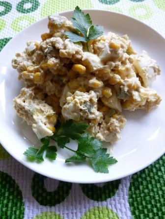 salatka z halibuta