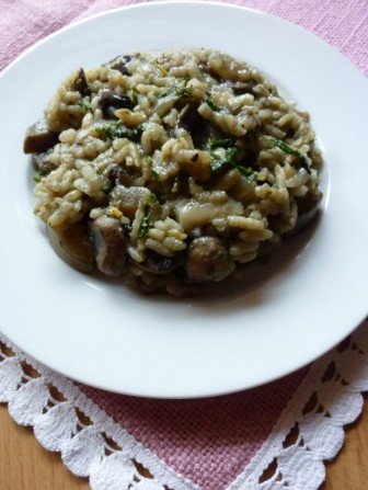 risotto z pieczarkami