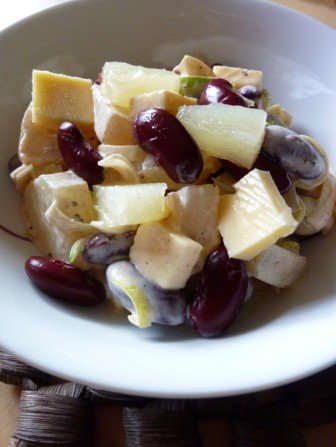 salatka z czerwonej fasoli